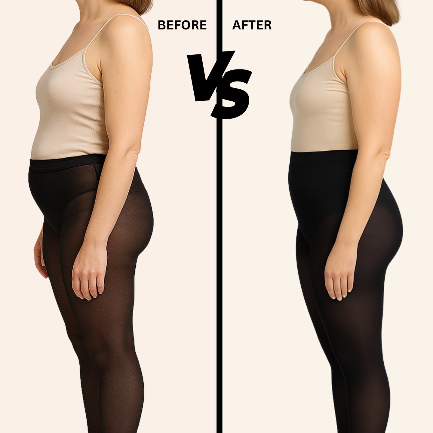 SlimTights No-Roll Shaping Tights