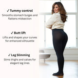 SlimTights No-Roll Shaping Tights